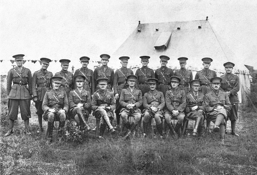 2nd Battalion Worcestershire Regiment Officers at Tier Park Camp (1928)