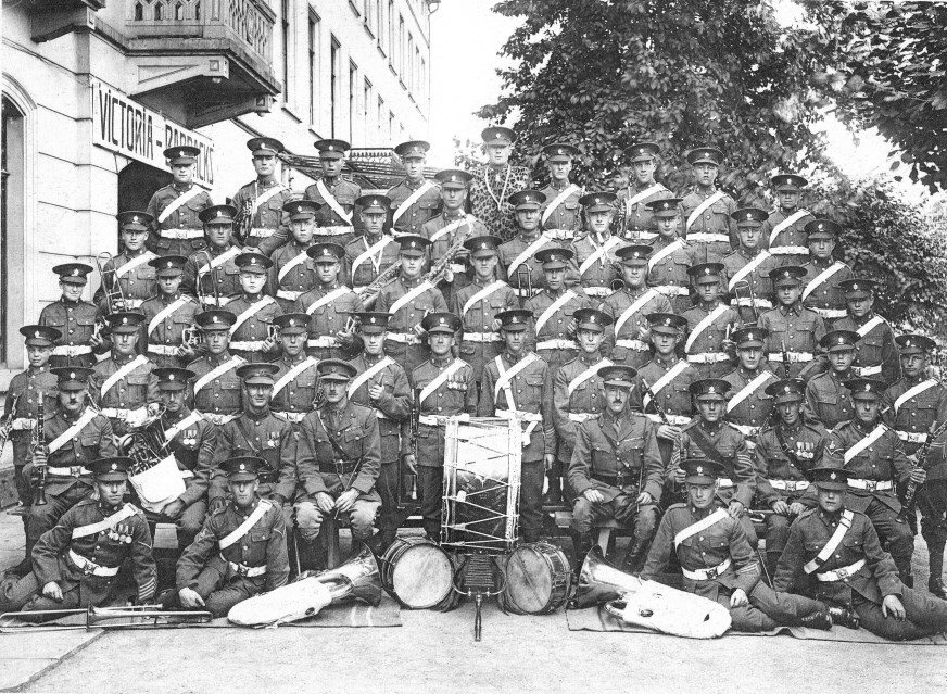 2nd Battalion Worcestershire Regiment - The Band at Victoria Barracks, Bingen, Germany