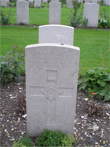 Private Archibald Louis SAVILLE (241708) war grave