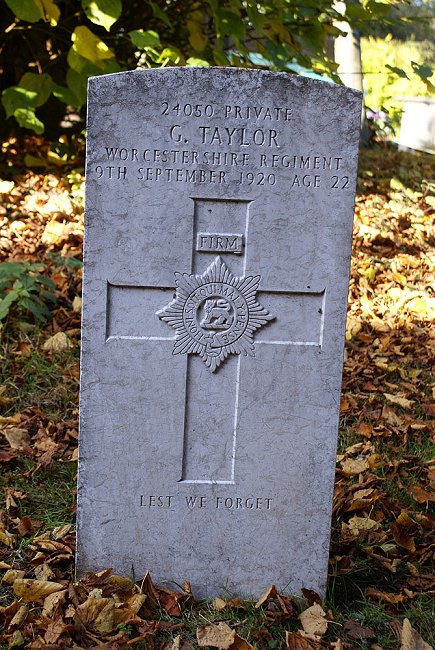Private George Taylor (24050) war grave
