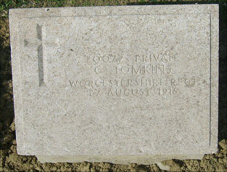 Private George TOMKINS (20077) war grave