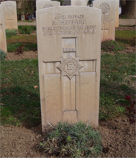 Private Ralph Sheppard (26931) war grave