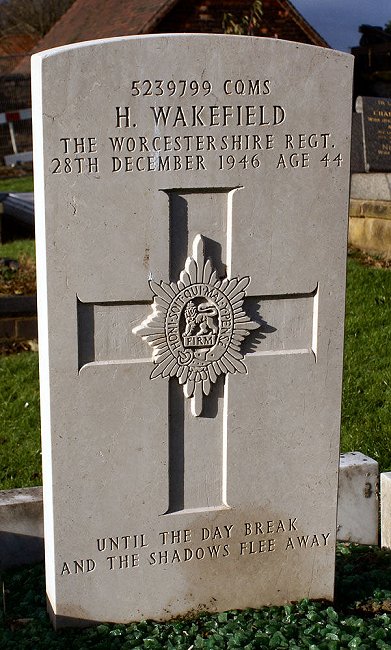 CQMS Harry Wakefield (5239799) war grave