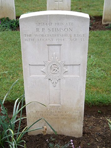 Private Richard Plummer STIMSON (5258432) war grave